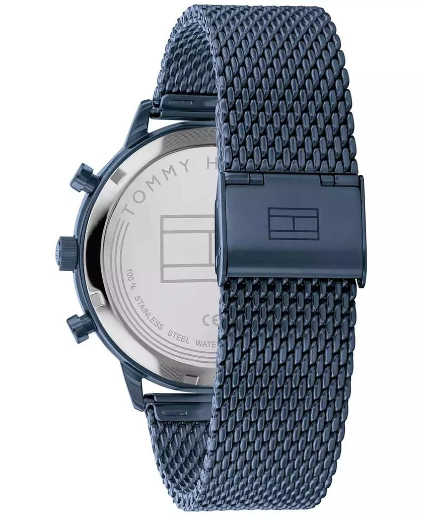 商品Tommy Hilfiger|Men's Blue-Tone Stainless Steel Mesh Bracelet Watch 44mm,价格¥1201,第3张图片详细描述