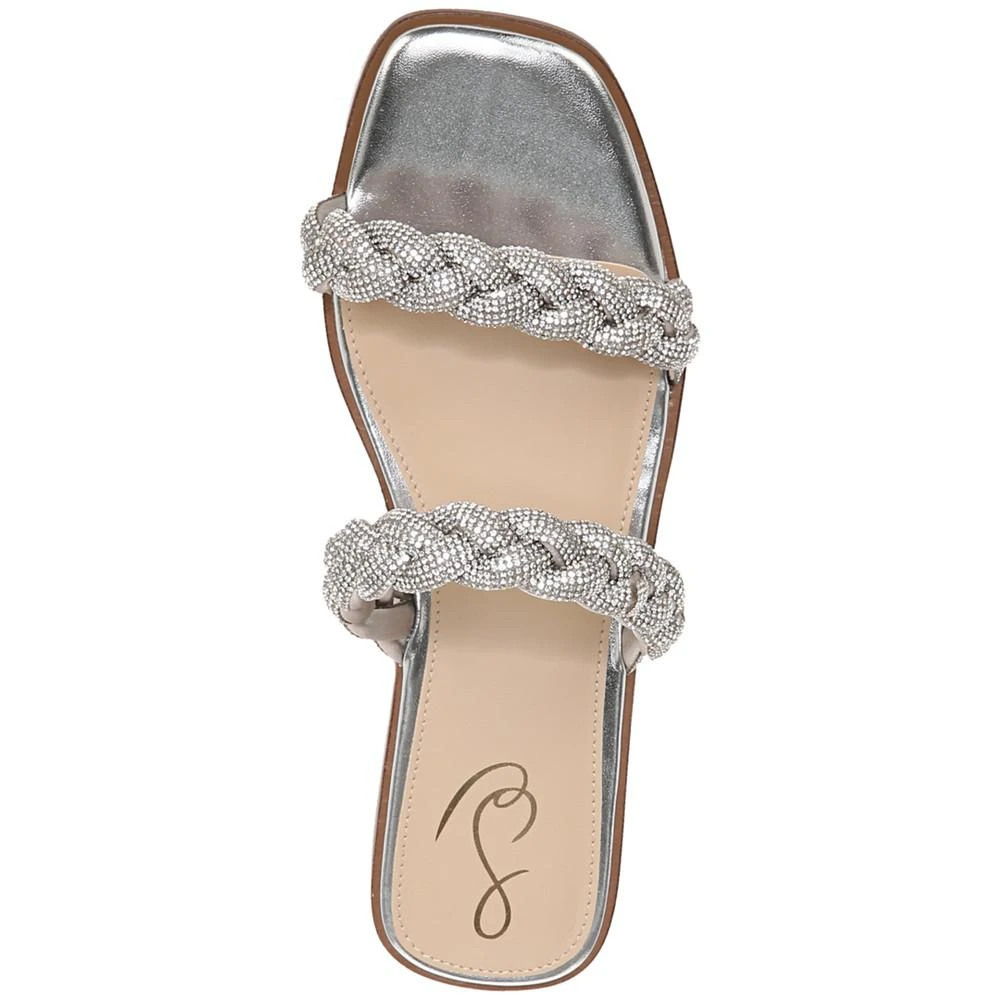 商品Sam Edelman|Inette Rhinestone Braided Slide Sandals,价格¥389,第4张图片详细描述