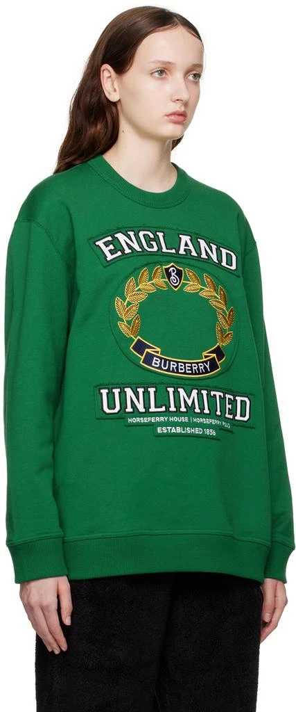 商品Burberry|Green College Oversized Sweatshirt,价格¥7867,第2张图片详细描述