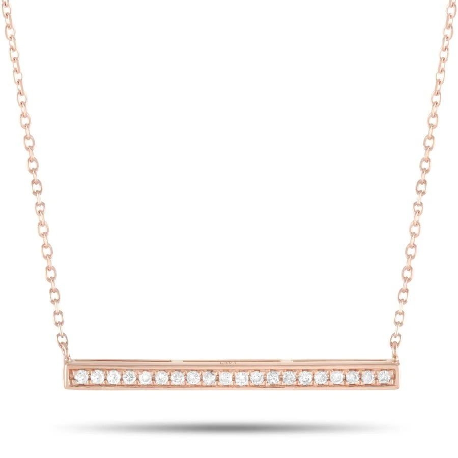 商品LB Exclusive|14K Rose Gold 0.10 ct Diamond Pendant Necklace,价格¥2191,第1张图片