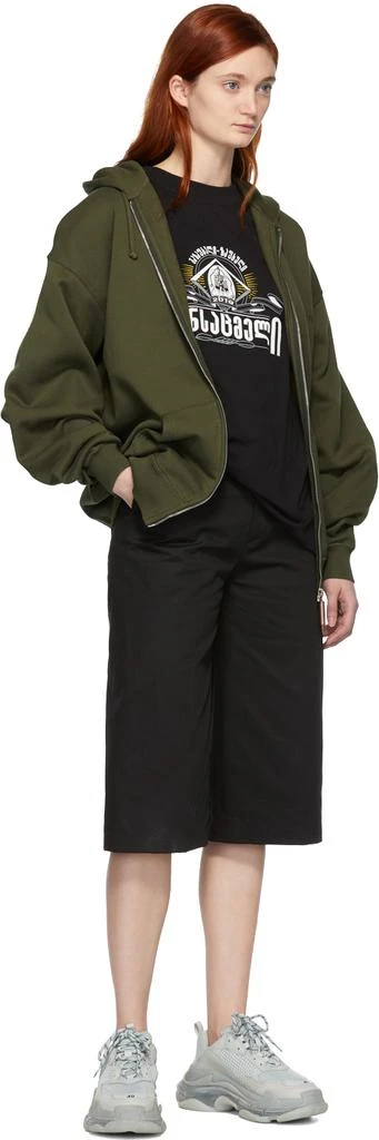 商品Vetements|Khaki Elbow Holes Zip-Up Hoodie,价格¥2011,第5张图片详细描述