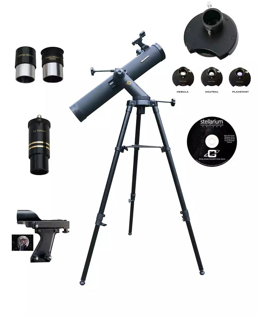 商品Cassini|1100mm x 102mm Astronomical Tracker Mount Telescope Kit with Color Filter Wheel,价格¥3439,第1张图片