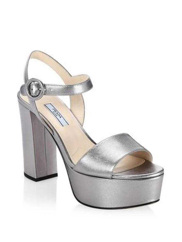 商品Prada|Metallic Platform Sandals,价格¥6399,第1张图片