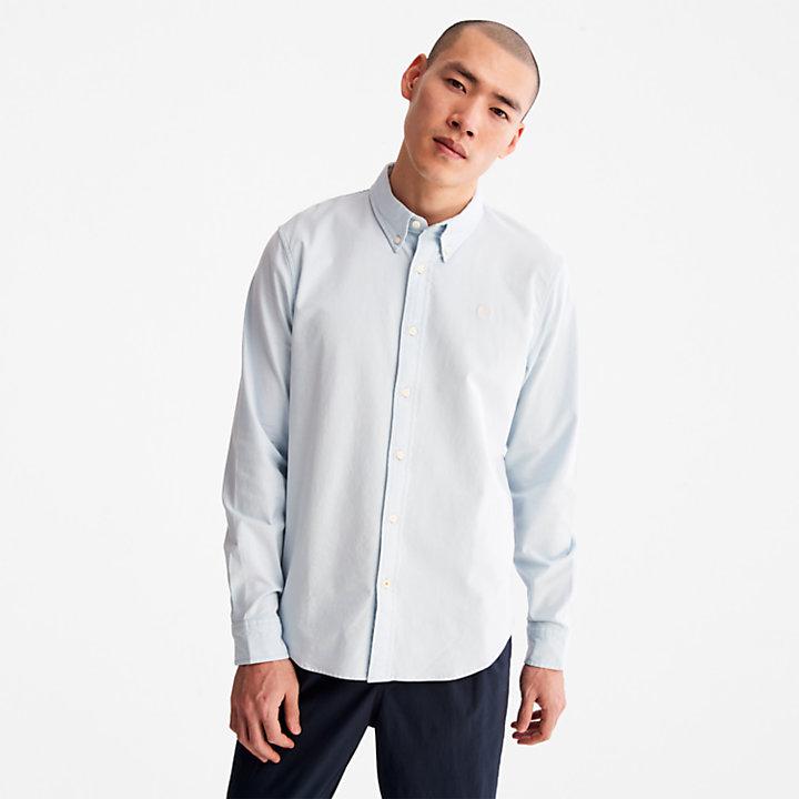 Pleasant River Slim Oxford Shirt for Men in Light Blue商品第1张图片规格展示