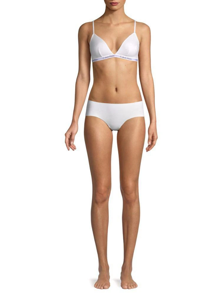 商品Calvin Klein|Stretch-Cotton Triangle Bralette,价格¥96,第3张图片详细描述