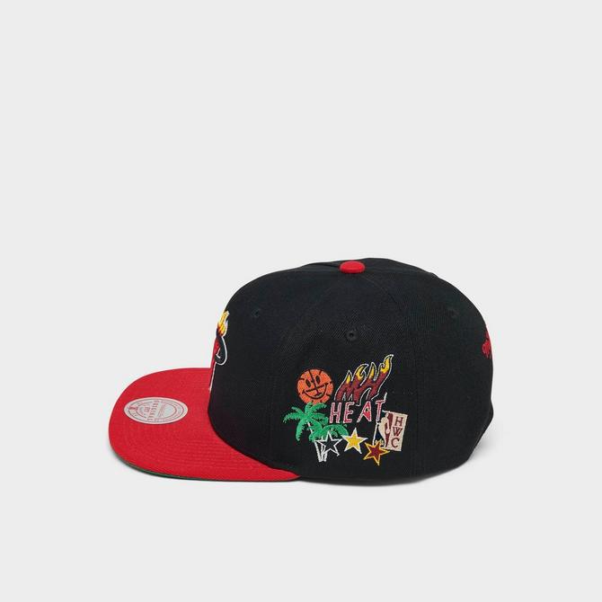 Mitchell & Ness NBA Miami Heat Patch Overload Snapback Hat商品第3张图片规格展示