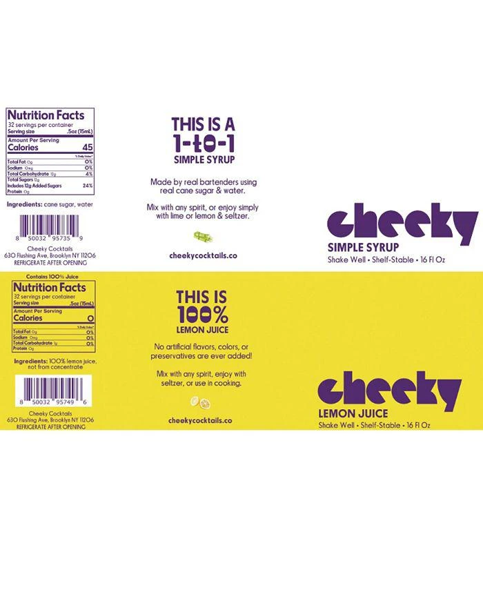 商品Cheeky Cocktails|Tom Collins Set - 16oz,价格¥267,第2张图片详细描述