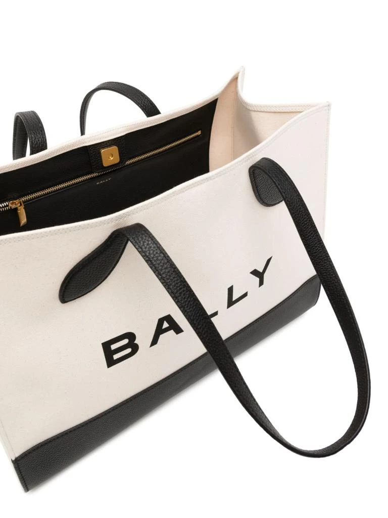 商品Bally|BALLY - Bar Keep On Cotton Tote Bag,价格¥5733,第5张图片详细描述