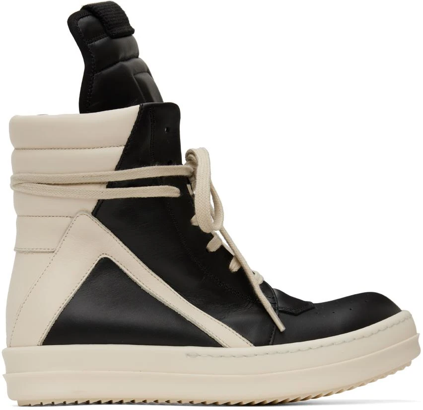 商品Rick Owens|Black Geobasket Sneakers,价格¥7928,第1张图片