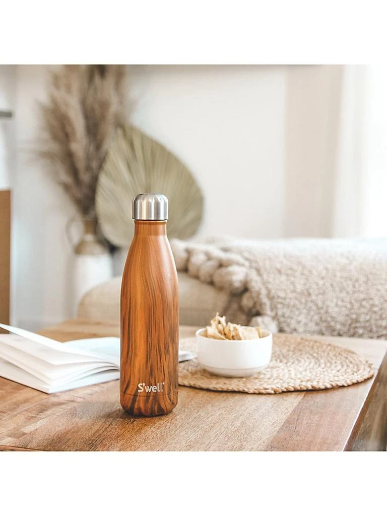 商品S'well|Teakwood Stainless Steel Reusable Water Bottle,价格¥205,第3张图片详细描述