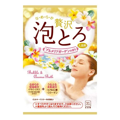 商品COW|Cow Brand Soap - Bubble & Aroma 牛乳石碱泡泡浴盐 鸡蛋花香 - 30g,价格¥59,第1张图片