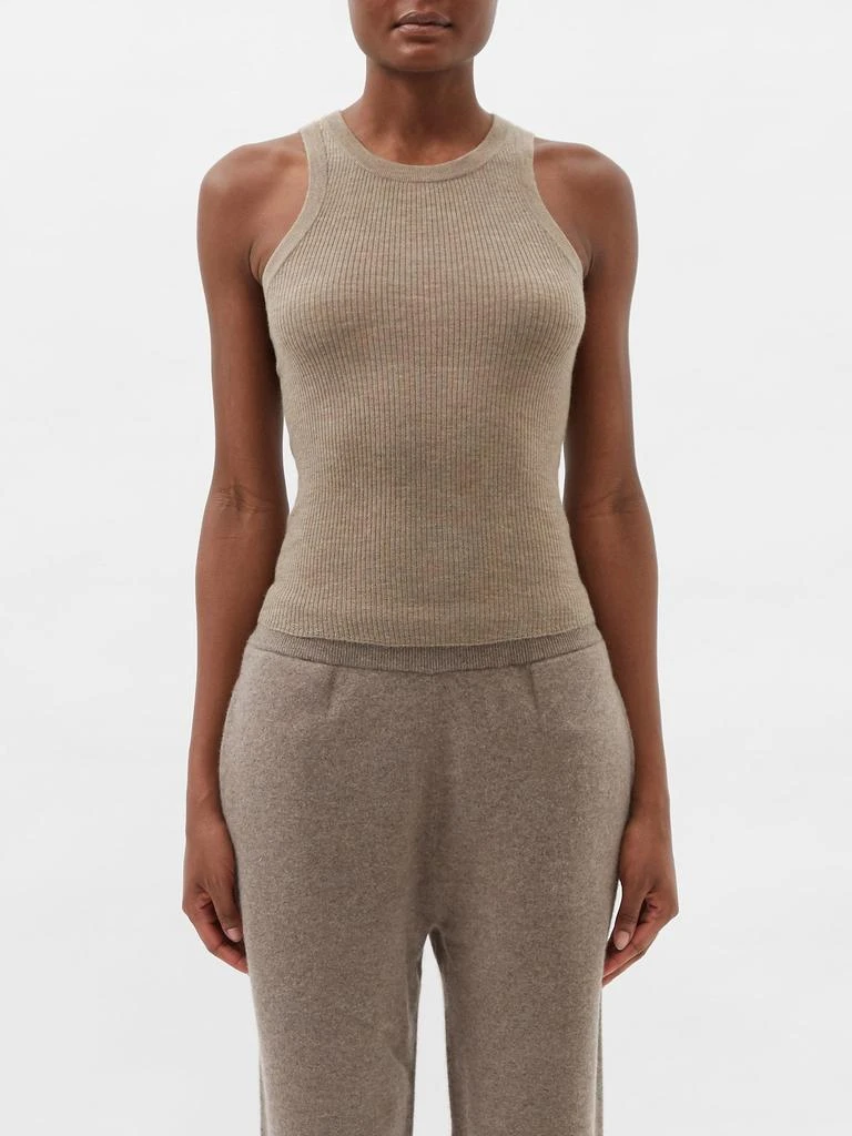 商品Lisa Yang|Addison ribbed-cashmere tank top,价格¥1563,第1张图片