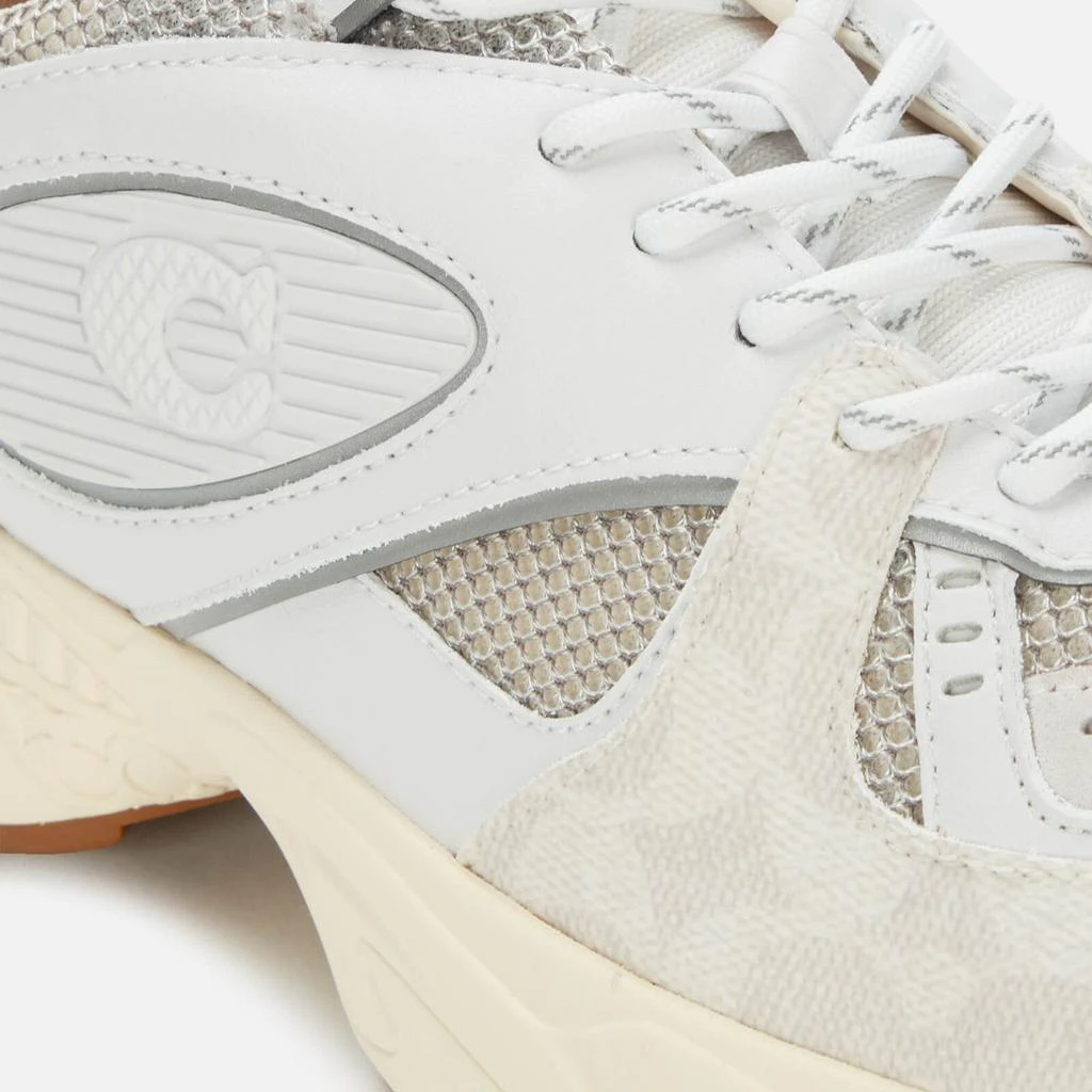 商品Coach|Coach Men's Tech Running Style Trainers - Optic White,价格¥695,第4张图片详细描述