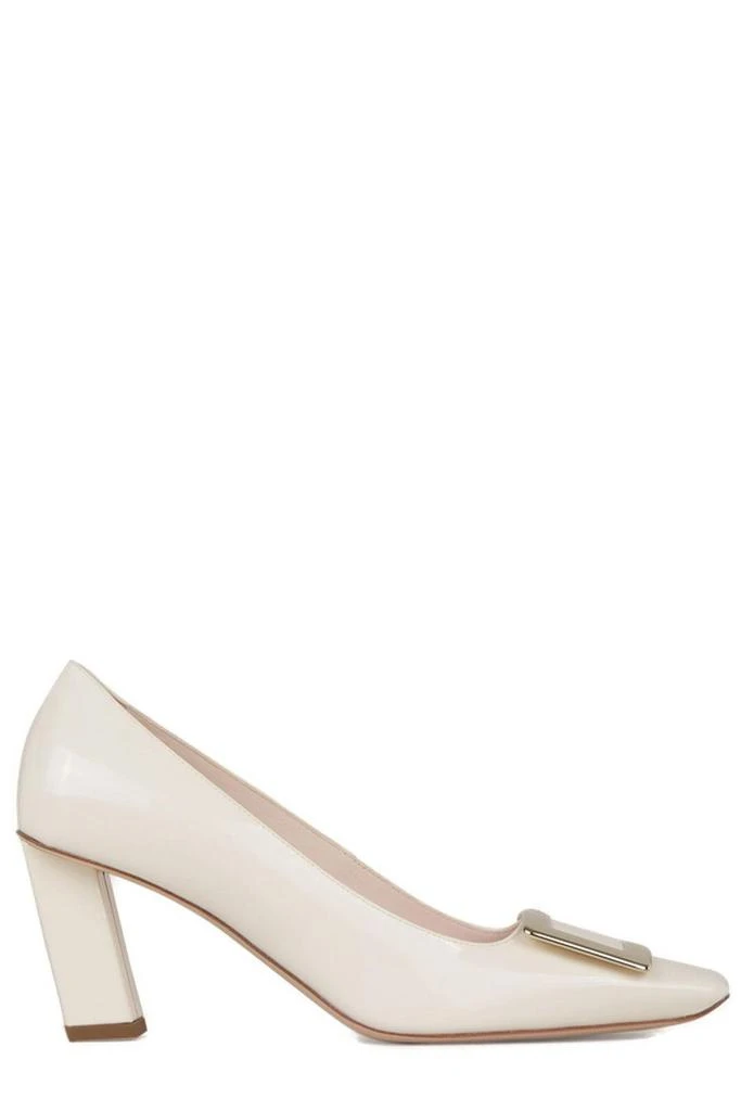 商品Roger Vivier|Roger Vivier Logo Engraved Block Heel Pumps,价格¥4344,第1张图片