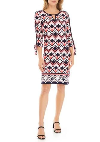 商品Sandra Darren|Darren Womens Geometric Print Dress,价格¥137,第1张图片