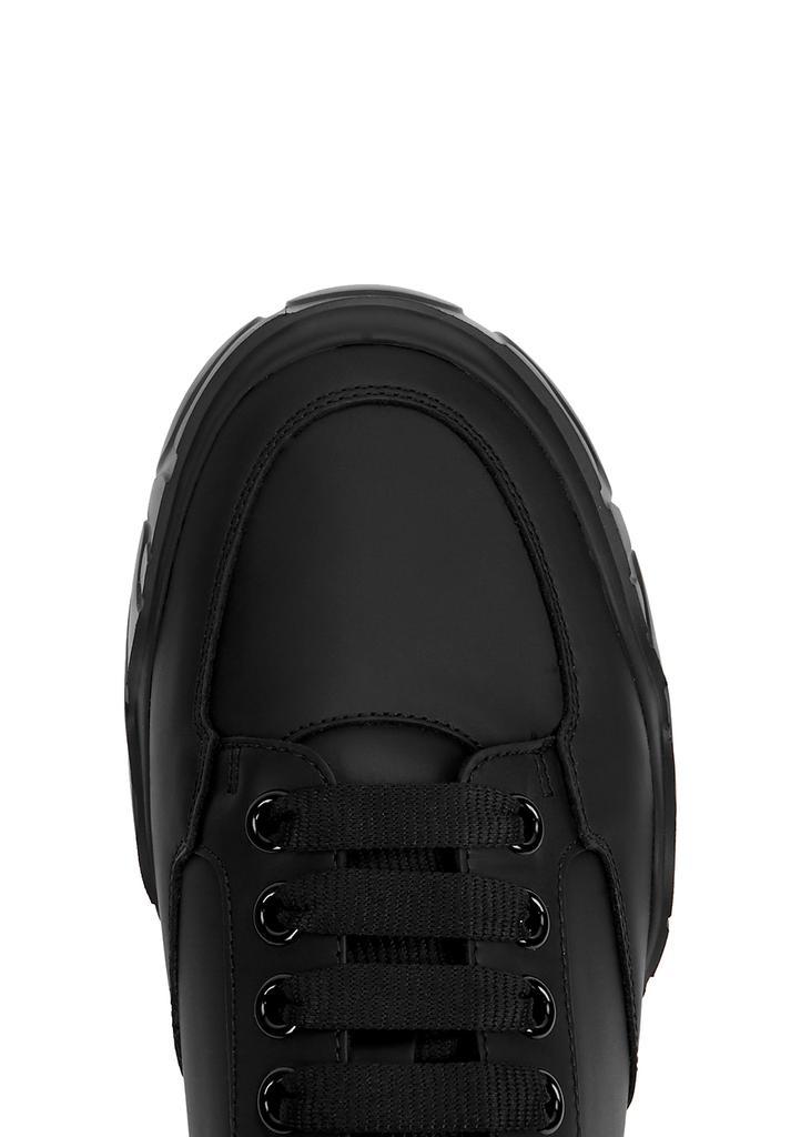 商品Alexander McQueen|Court black leather sneakers,价格¥3296,第6张图片详细描述