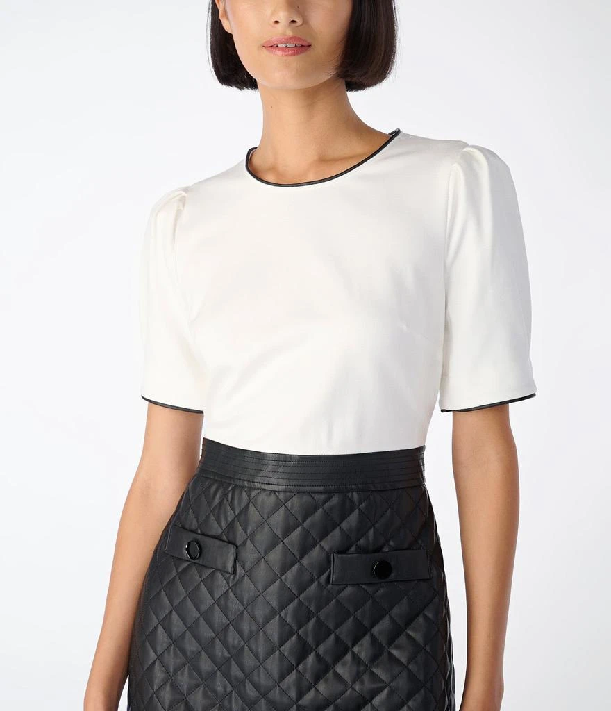 商品Karl Lagerfeld Paris|QUILTED FAUX LEATHER DRESS,价格¥1049,第3张图片详细描述