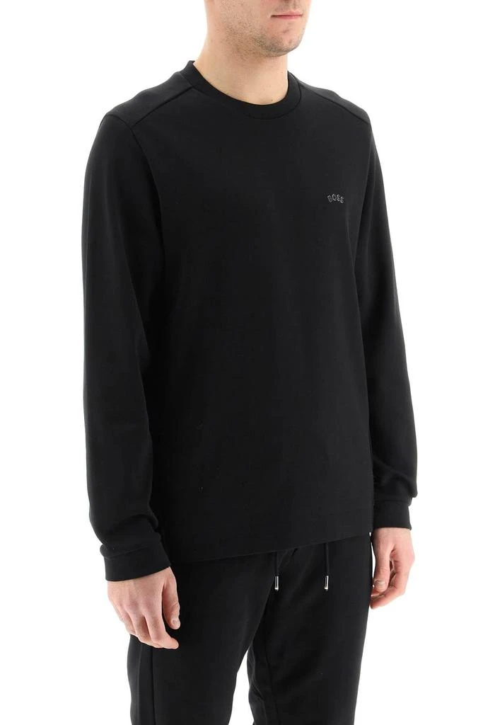 商品Hugo Boss|'SALBO CURVED' INTERLOCK SWEATSHIRT,价格¥370,第3张图片详细描述