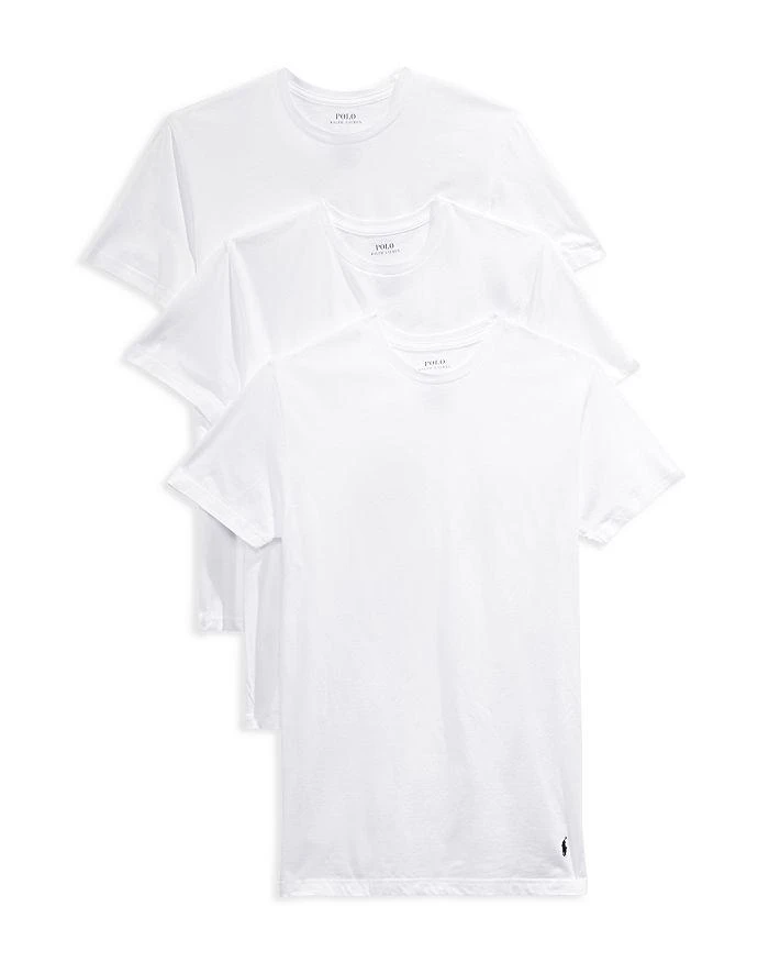 商品Ralph Lauren|Cotton Solid Classic Fit Crewneck Undershirts, Pack of 5,价格¥533,第1张图片详细描述