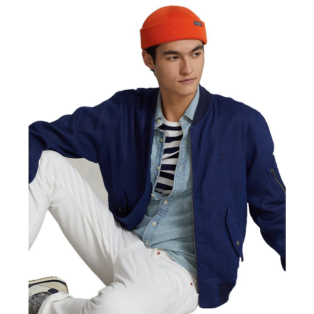 商品Ralph Lauren|Men's Stretch Linen-Cotton Bomber Jacket,价格¥1001,第6张图片详细描述