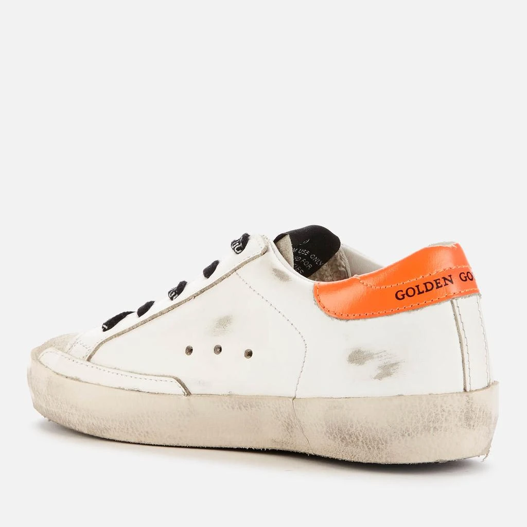 商品Golden Goose|Golden Goose Kids' Superstar Trainers - White/Army Green/Orange,价格¥966,第2张图片详细描述