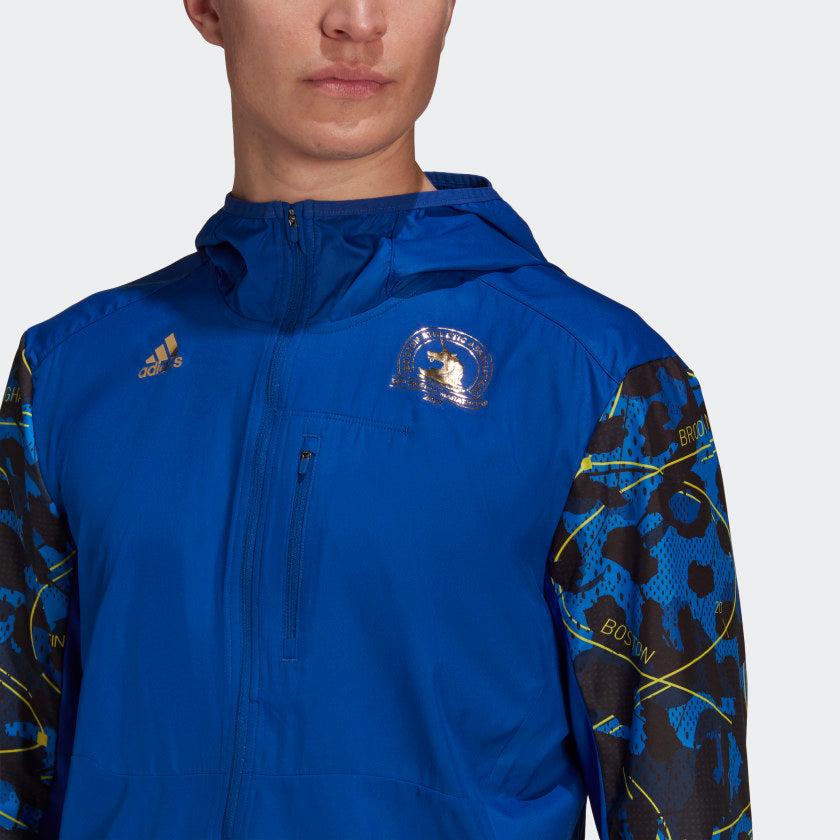 Men's adidas Boston Marathon Own the Run Reflective Wind Jacket商品第5张图片规格展示