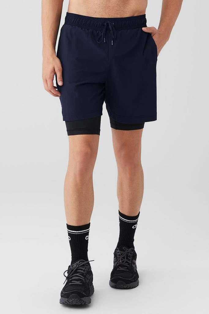 商品Alo|7'' Unity 2 In 1 Short - Navy/Black,价格¥735,第1张图片