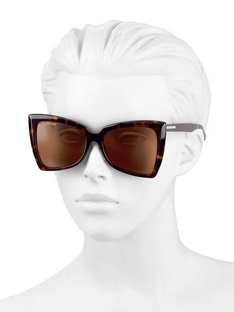 商品Balenciaga|Tip 57MM Butterfly Sunglasses,价格¥2829,第4张图片详细描述