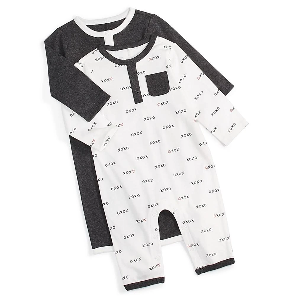 商品First Impressions|Baby Boys XO Union Suit Coveralls, Pack of 2, Created for Macy's,价格¥103,第1张图片