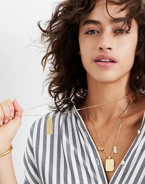 商品Madewell|Treasure Pendant 叠搭项链,价格¥318,第4张图片详细描述