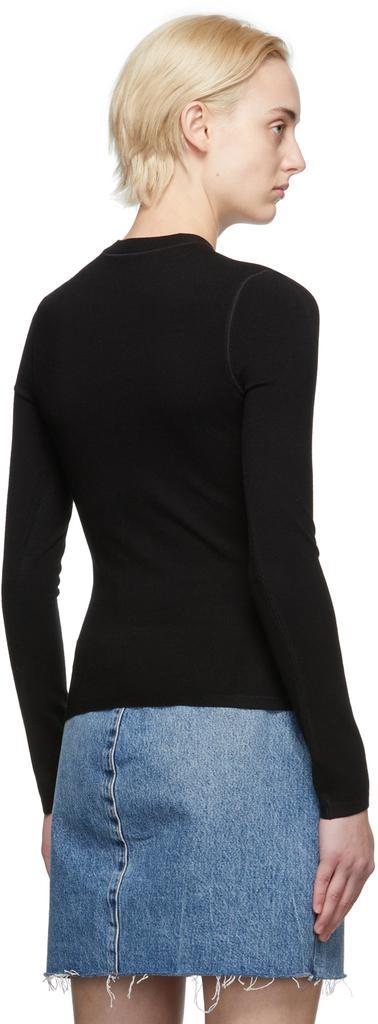 商品Alexander Wang|Black Logo Patch Bodycon T-Shirt,价格¥1945,第5张图片详细描述