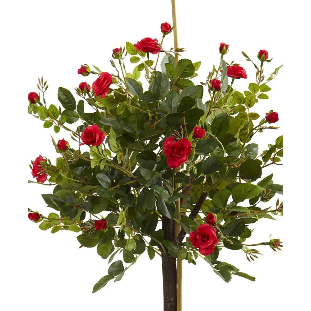 商品NEARLY NATURAL|3' Rose Topiary Silk Tree,价格¥729,第2张图片详细描述