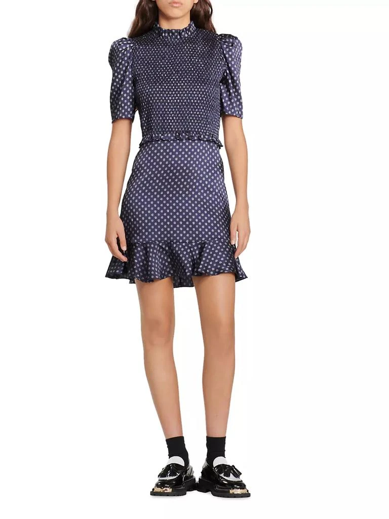 商品Sandro|Malden Polka Dot Mini Dress,价格¥1388,第2张图片详细描述