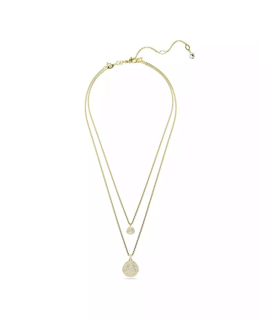 商品Swarovski|White, Rhodium Plated or Rose-Gold Tone or Gold-Tone Meteora Layered Pendant Necklace,价格¥1417,第3张图片详细描述