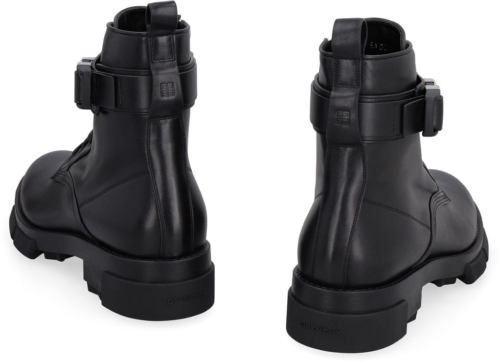 Givenchy Terra Leather Ankle Boots商品第4张图片规格展示