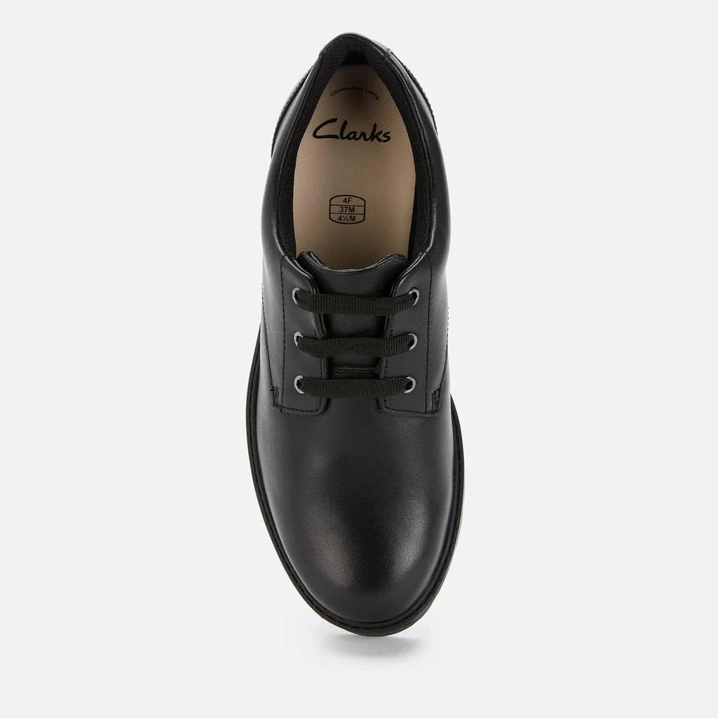 商品Clarks|Clarks Dempster Lace Youth School Shoes - Black Leather,价格¥169,第3张图片详细描述