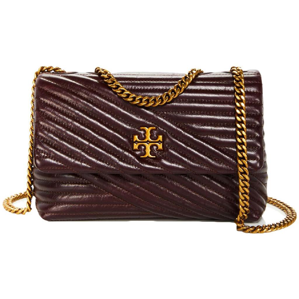 Tory Burch Kira Women's Glazed Quilted Chevron Leather Shoulder Handbag商品第1张图片规格展示