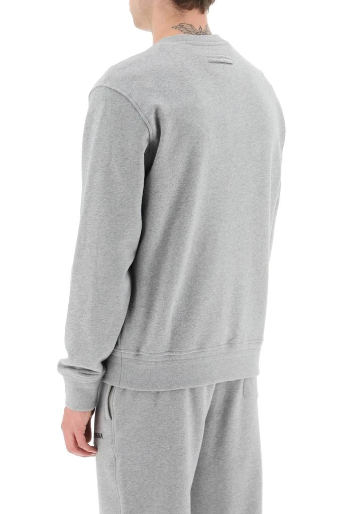 商品Zegna|Zegna rubberized logo crewneck sweatshirt,价格¥1647,第3张图片详细描述