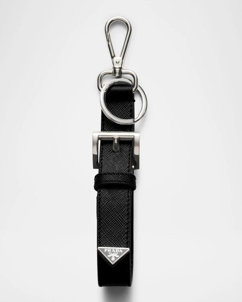商品Prada|Men's Saffiano Leather Key Ring,价格¥3776,第1张图片