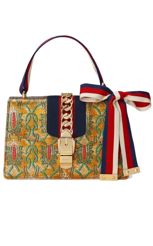 商品Gucci|Sylvie Multicolor Brocade Bag,价格¥18463,第1张图片