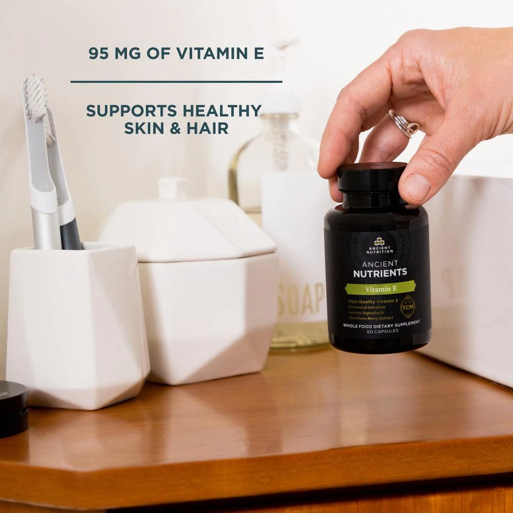 商品Ancient Nutrition|Ancient Nutrients Vitamin E | Capsules (60 Capsules),价格¥228,第5张图片详细描述