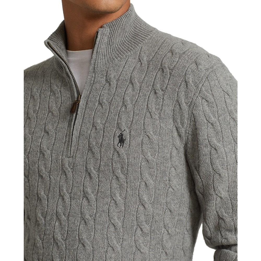 商品Ralph Lauren|男士 绞花针织羊毛羊绒毛衣,价格¥701,第5张图片详细描述