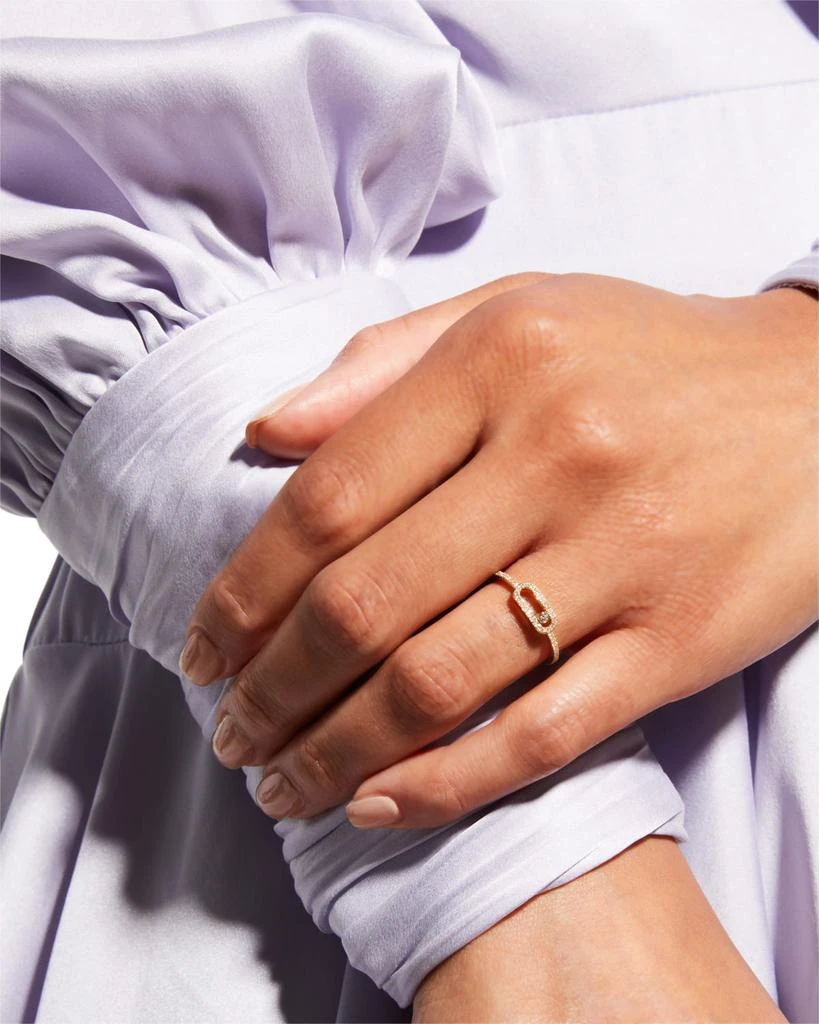 商品Messika|Move Uno 18K Yellow Gold Diamond Pavé Ring, EU 53 / US 6.25,价格¥13057,第2张图片详细描述