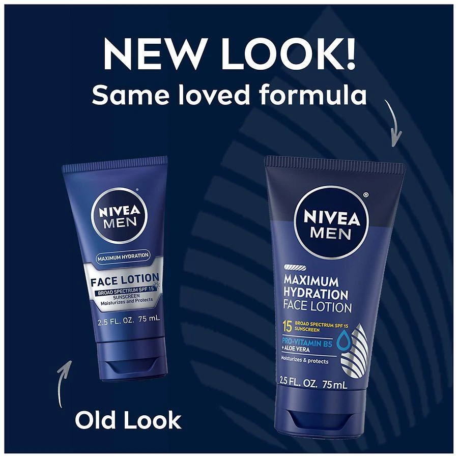 商品Nivea|Maximum Hydration Face Lotion with Broad Spectrum SPF 15 Sunscreen for Men,价格¥69,第3张图片详细描述