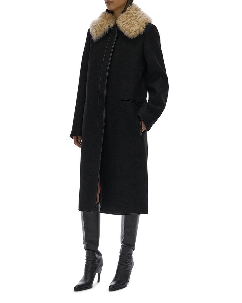 Faux Fur Collar Coat商品第3张图片规格展示