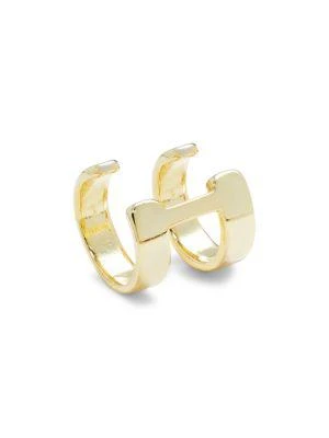 商品Shashi|Jade 14K Goldplated Sterling Silver Single Ear Cuff,价格¥218,第1张图片