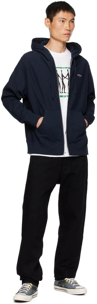 商品Noah|Navy Zip Hoodie,价格¥654,第4张图片详细描述