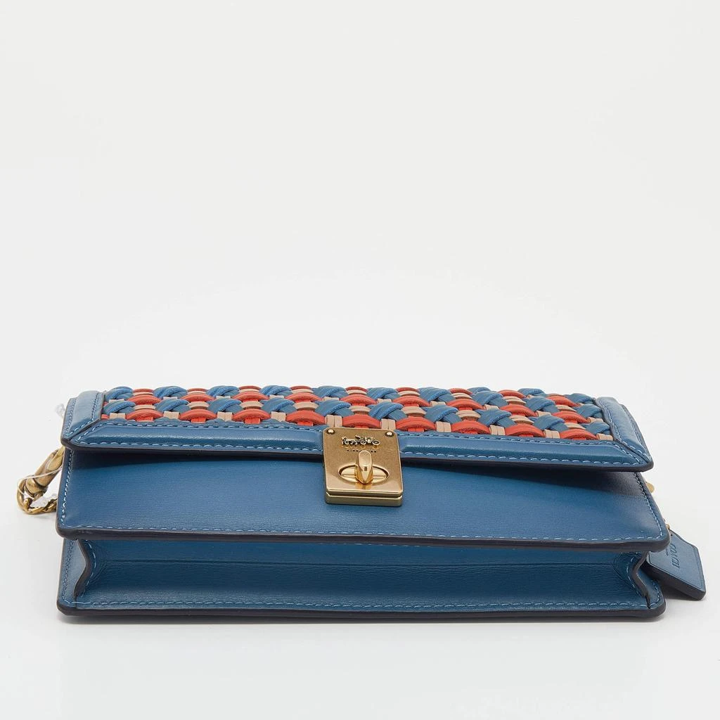 Coach Multicolor Woven Leather Hutton Clutch 商品