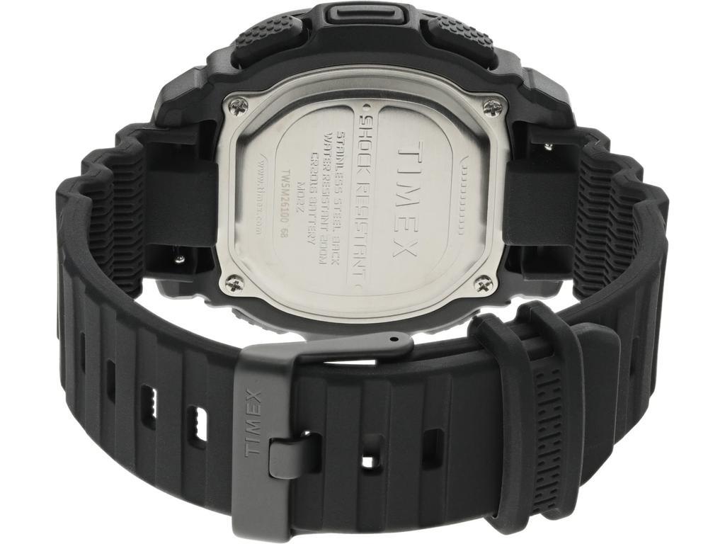 商品Timex|47 mm Command 47 Black Case Digital Dial Black Silicone Strap,价格¥627,第5张图片详细描述