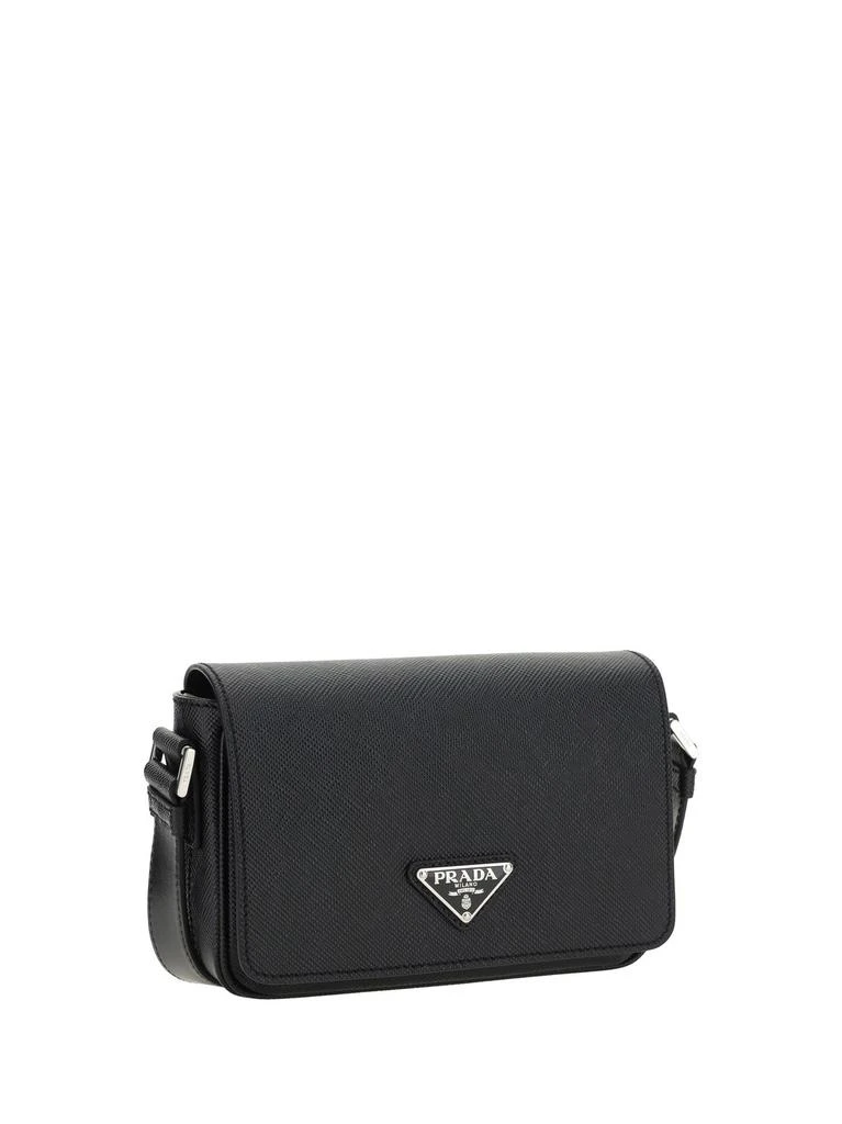 商品Prada|Prada Saffiano Triangle Logo Foldover Top Shoulder Bag,价格¥14337,第3张图片详细描述
